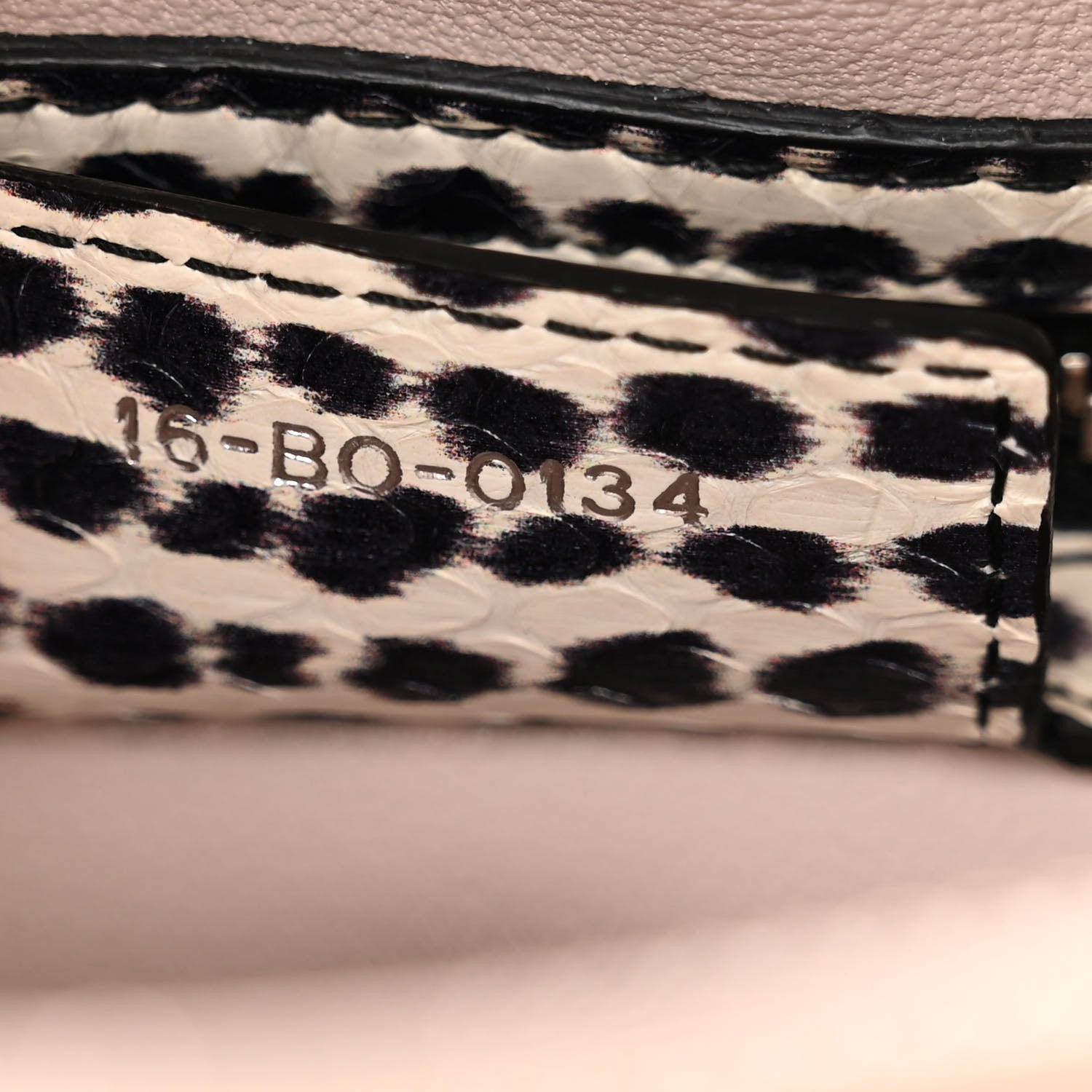 Christian Dior Lambskin Snakeskin Medium Lady Dior Light Blue Multicolor 7 of 13