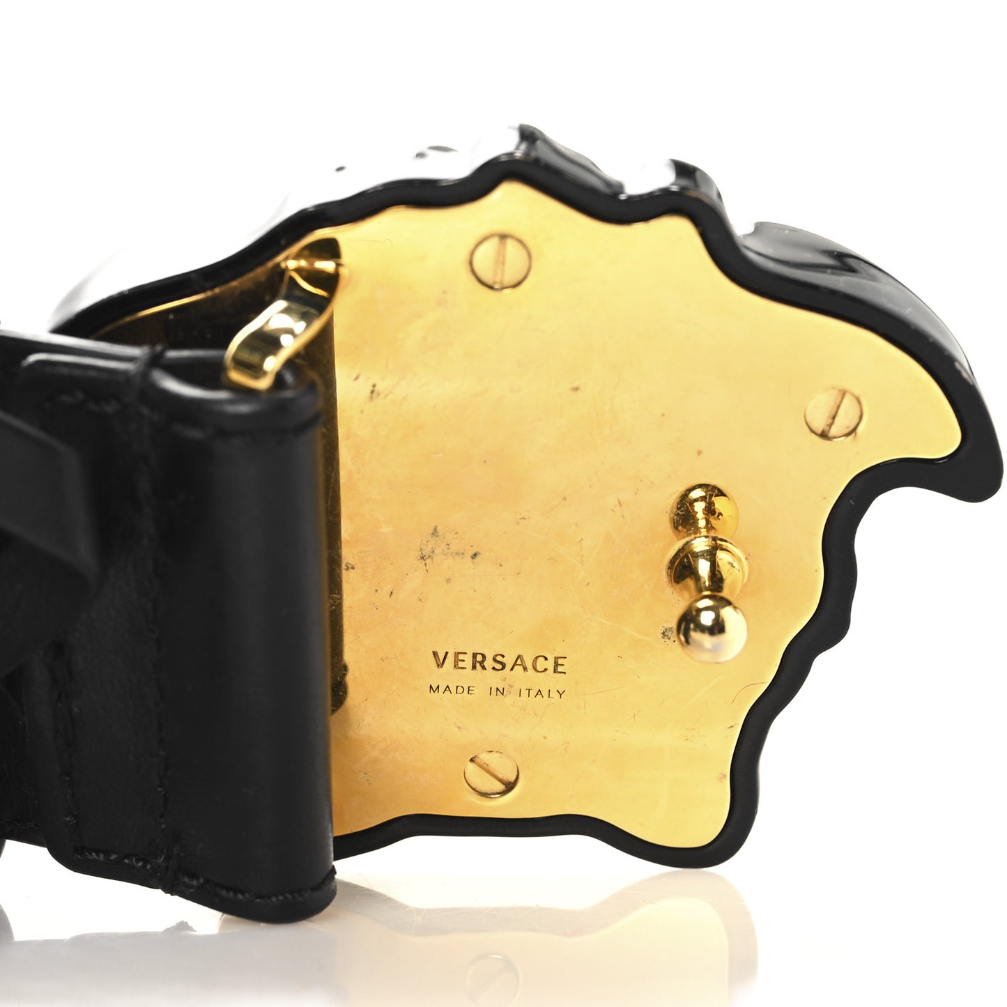 Calfskin Tonal 3cm La Medusa Belt 85 34 Black