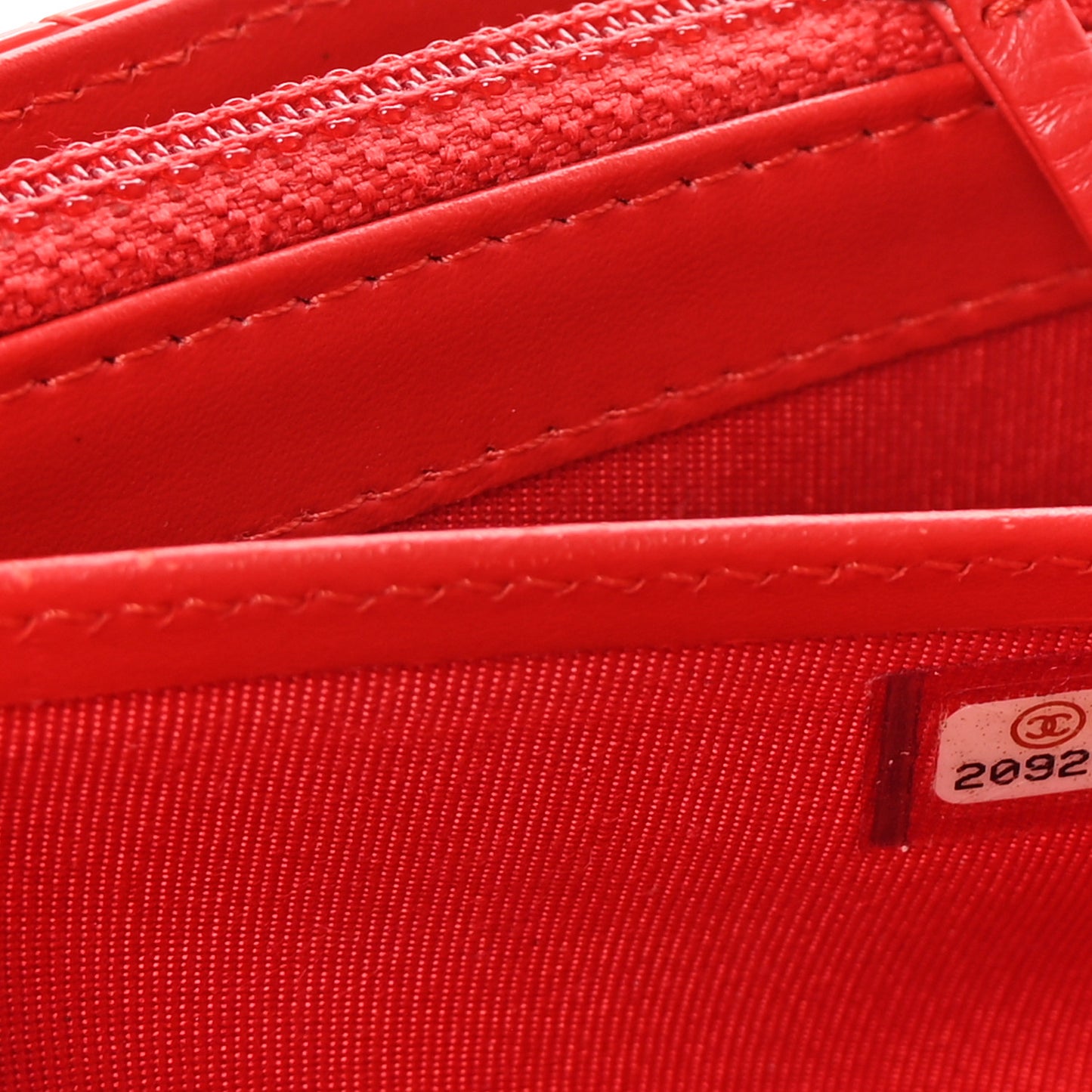 Patent Chevron Quilted Large Gusset Flap Wallet Red