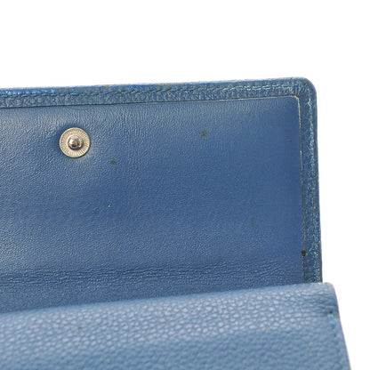 MCM Calfskin Studded Compact Wallet Blue 14 of 19