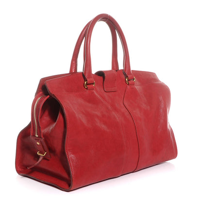 Saint Laurent Sheepskin Medium Cabas ChYc Red 3 of 8