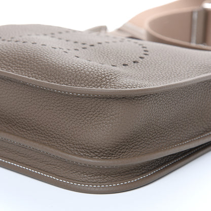 Hermes Taurillon Clemence Evelyne III PM Etoupe 8 of 9