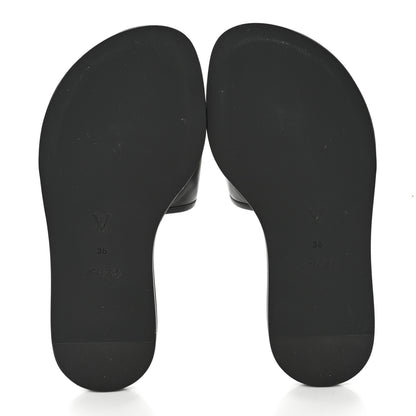 Louis Vuitton Lambskin Magnetic Flat Mule 36 Black 5 of 9