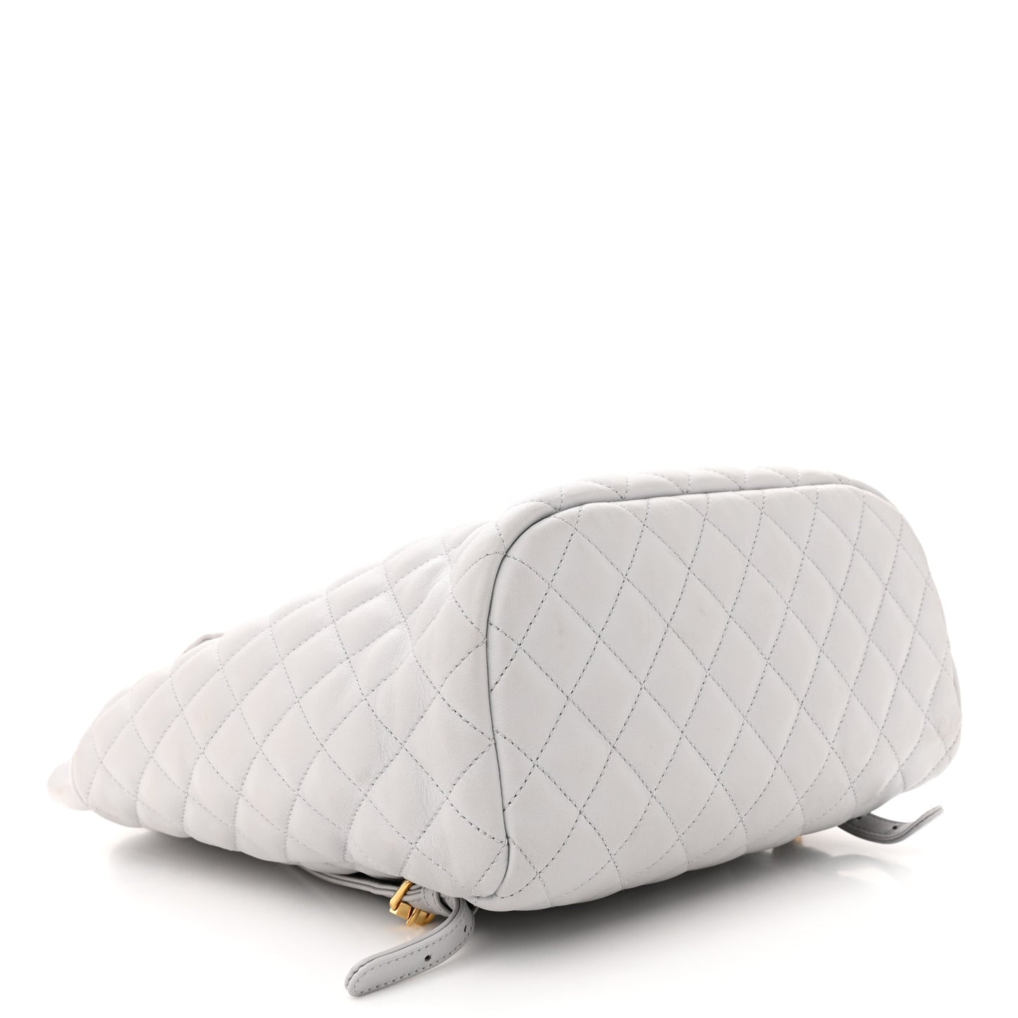 Calfskin Quilted Large Urban Spirit Backpack Grey