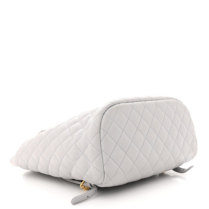 Chanel Calfskin Quilted Large Urban Spirit Backpack Grey 4 of 17