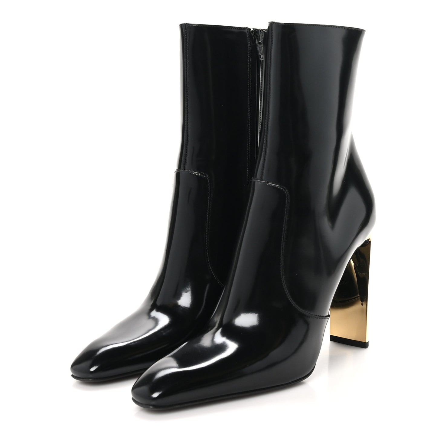 Vitello Marilyn Auteuil 105 Ankle Zip Boots 39 Black