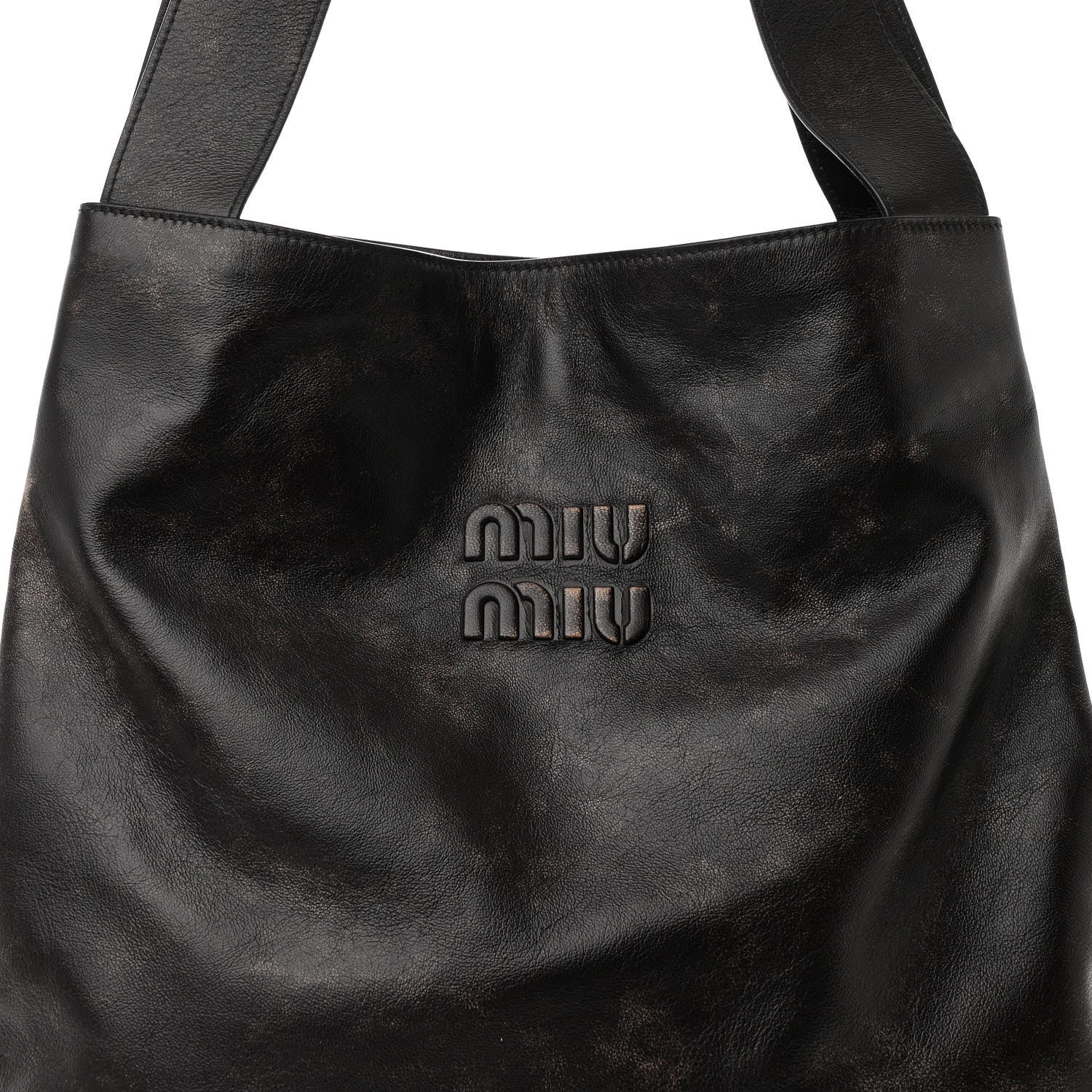 Miu Miu Soft Calf Hobo Bag Brown 7 of 9