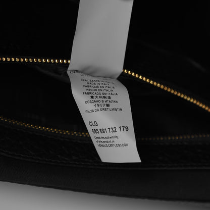 Versace Grained Calfskin Palazzo Medusa Convertible Backpack Black 7 of 7