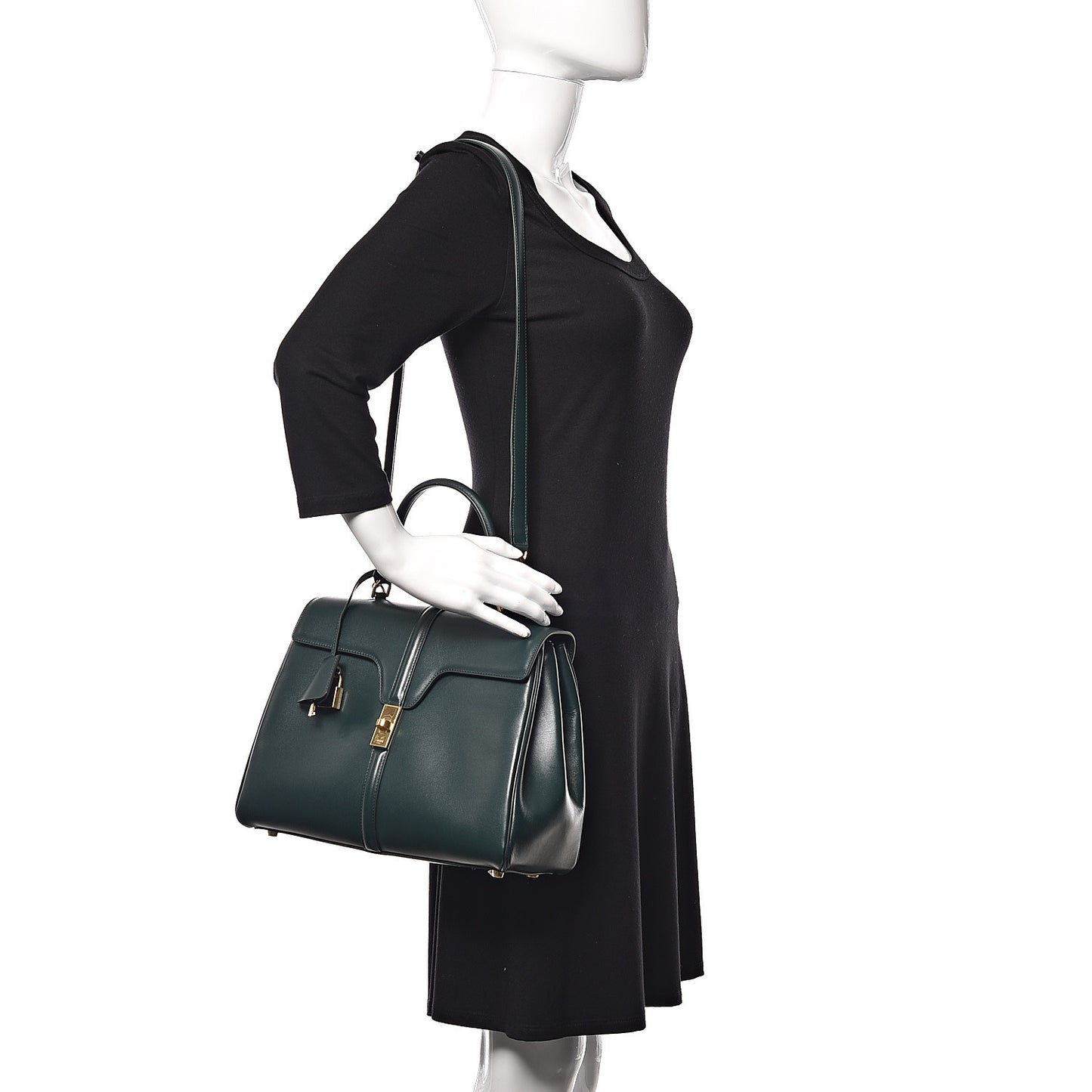 Satinated Calfskin Medium 16 Top Handle Bag Amazone
