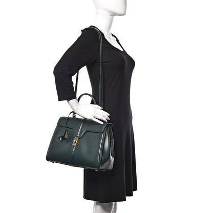 Celine Satinated Calfskin Medium 16 Top Handle Bag Amazone 2 of 14