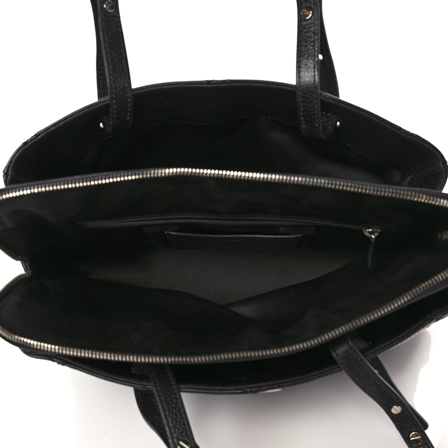 Chanel Glazed Calfskin On the Road Zip Tote Black 4 of 8