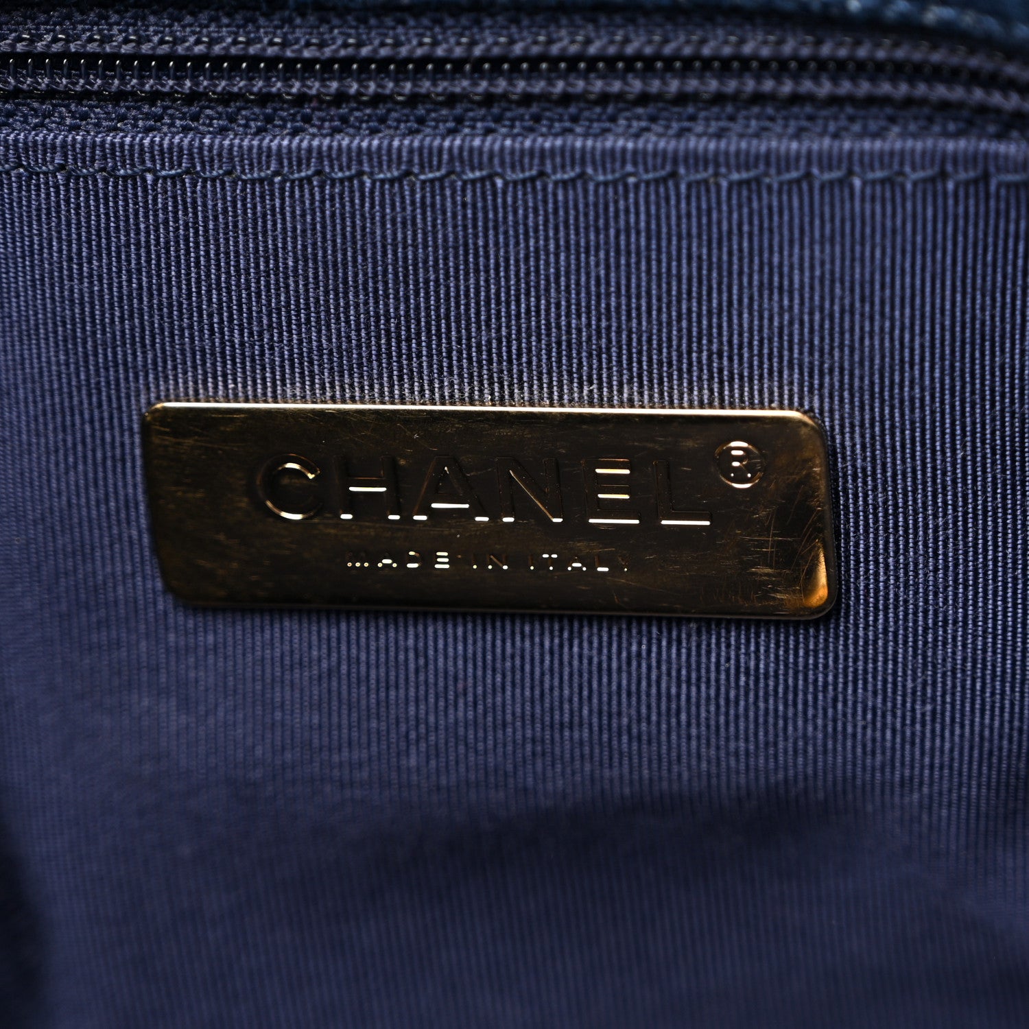 Chanel Denim Quilted Medium Chanel 19 Flap  Blue 6 of 10