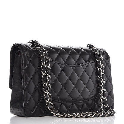 Chanel Lambskin Quilted Medium Double Flap Black 3 of 9