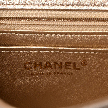 Chanel Metallic Lambskin Quilted Mini Square Flap Gold 5 of 11