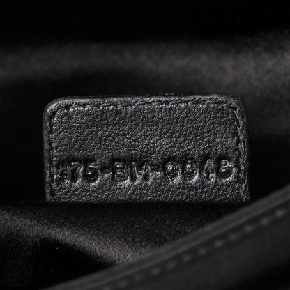 Christian Dior Satin Cannage Lady Dior Convertible Clutch Black 8 of 8