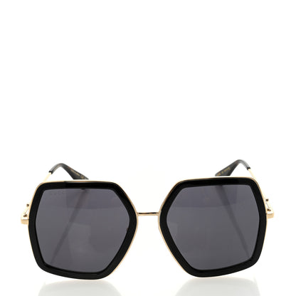 Gucci Acetate Oversize Square Frame GG0106S Sunglasses Black 2 of 7