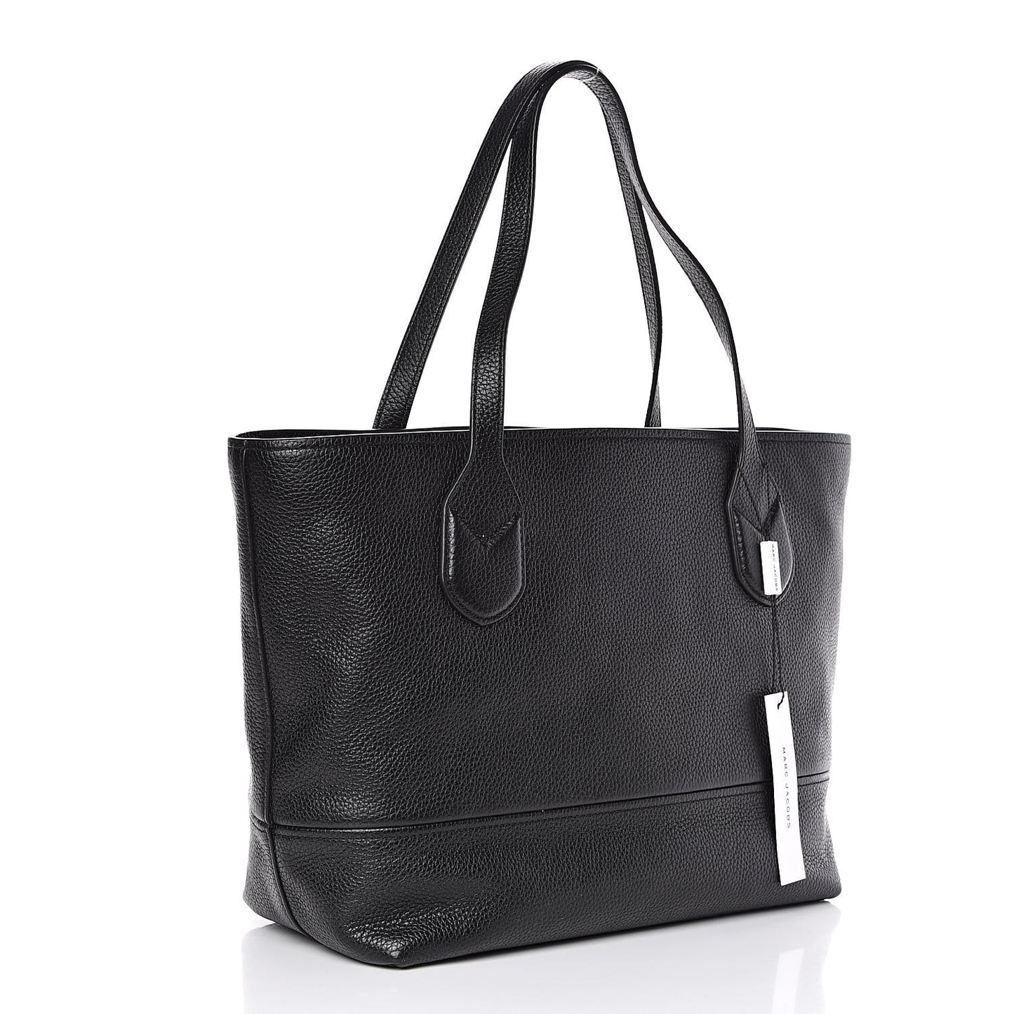 Pebbled Calfskin Shopping Tote Black