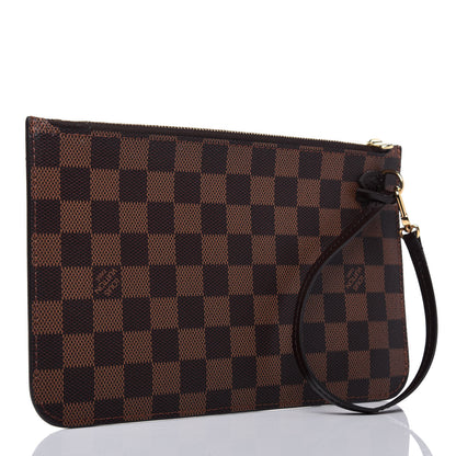 Louis Vuitton Damier Ebene Neverfull MM GM Pochette 3 of 12