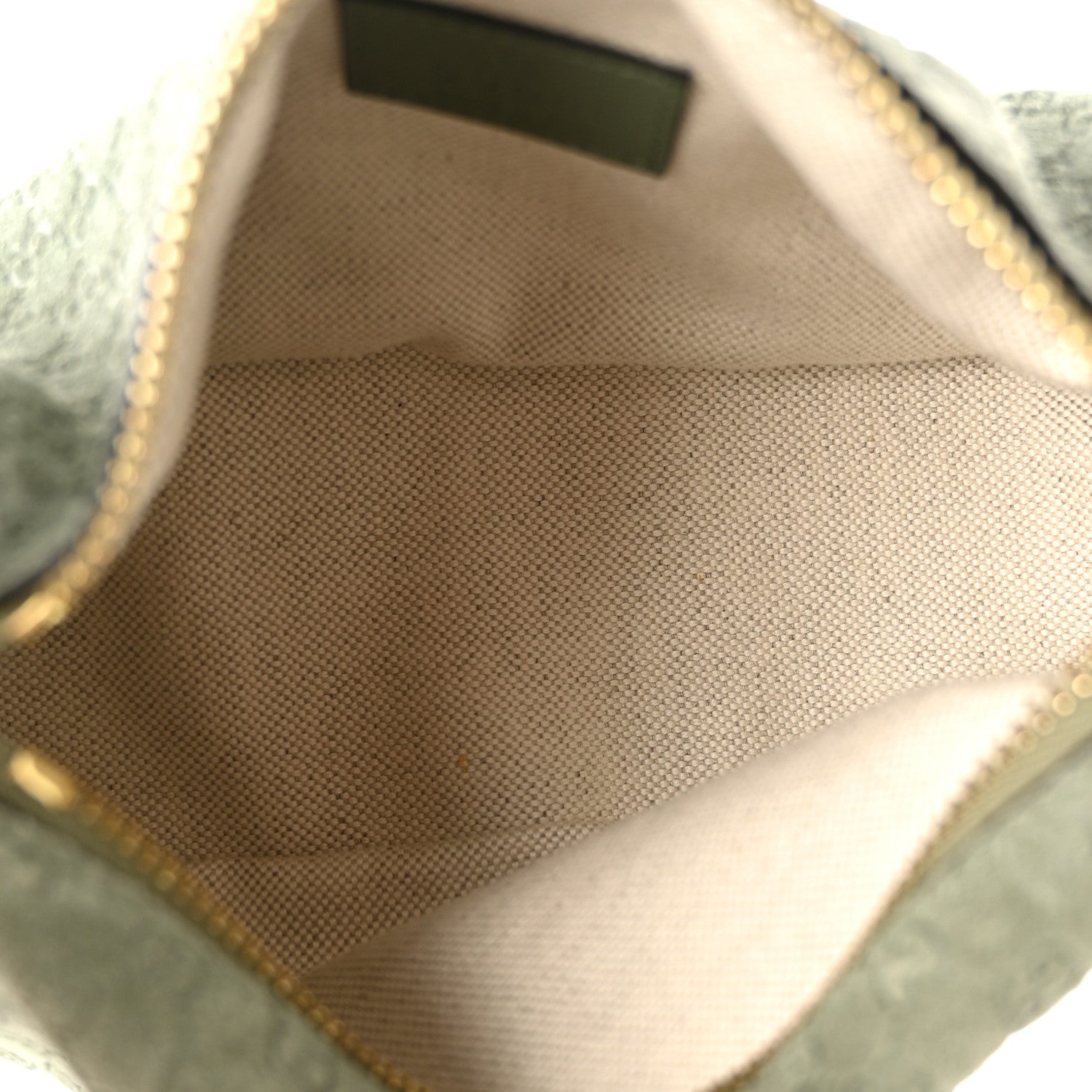 Gucci Suede GG Monogram Half Horsebit Mini Shoulder Bag Sage 5 of 10