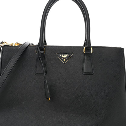 Prada Saffiano Lux Large Galleria Double Zip Tote Black 7 of 11