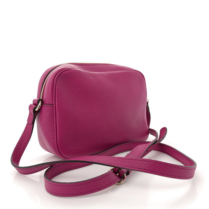 Gucci Pebbled Calfskin Small Soho Disco Bag Bright Bouganville 3 of 10