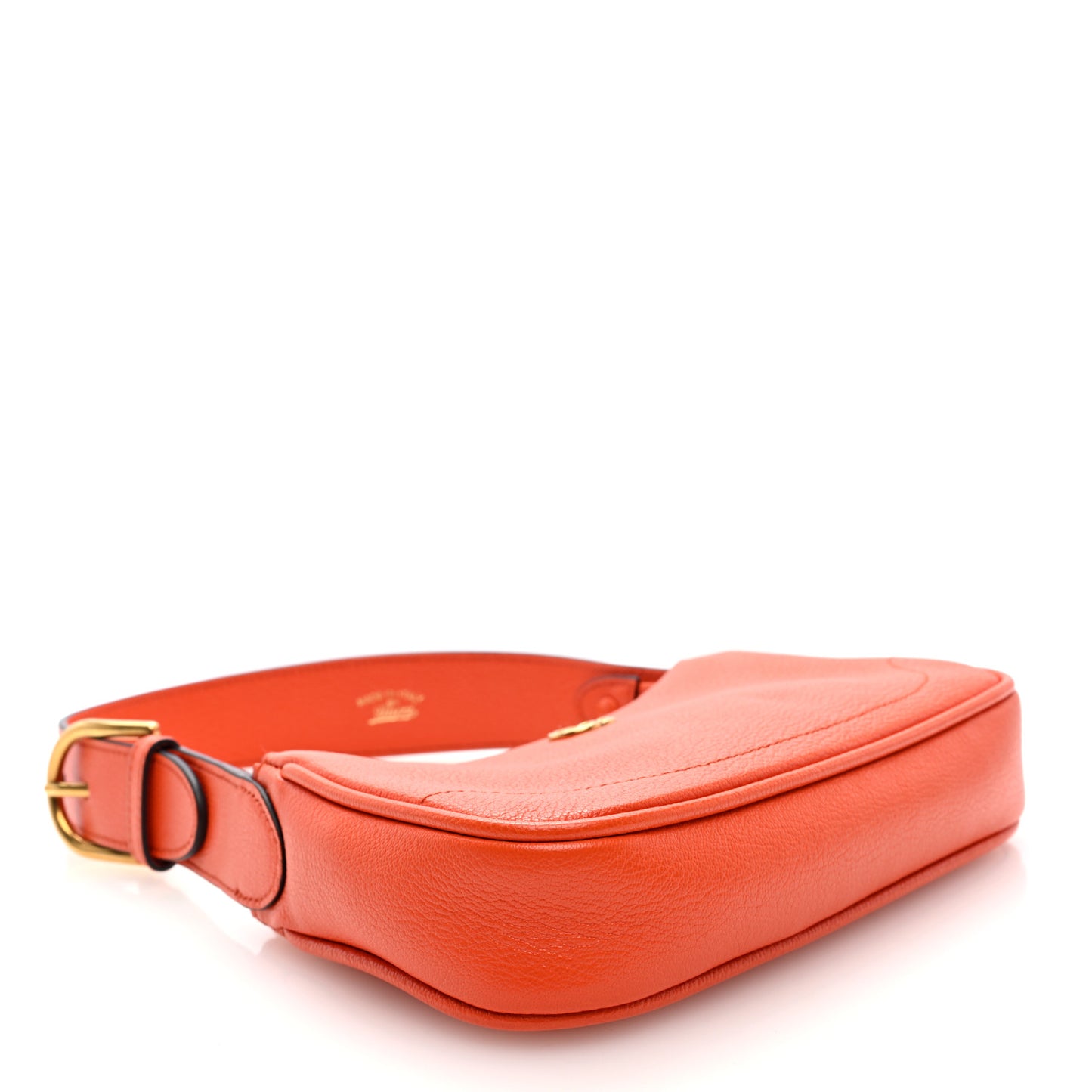 Goatskin Mini Aphrodite Shoulder Bag Orange