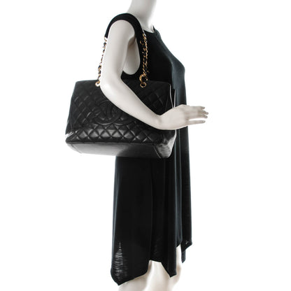 Chanel Caviar Quilted Grand Shopping Tote GST Black 2 of 7