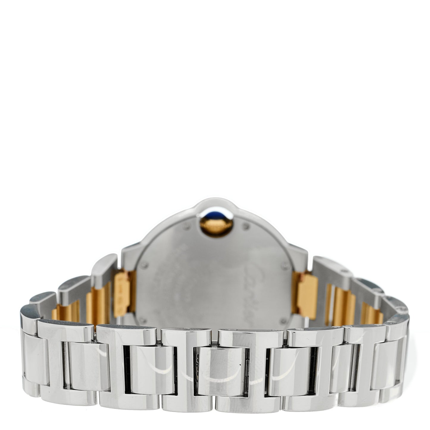 Stainless Steel 18K Yellow Gold 33mm Ballon Bleu De Cartier Automatic Watch