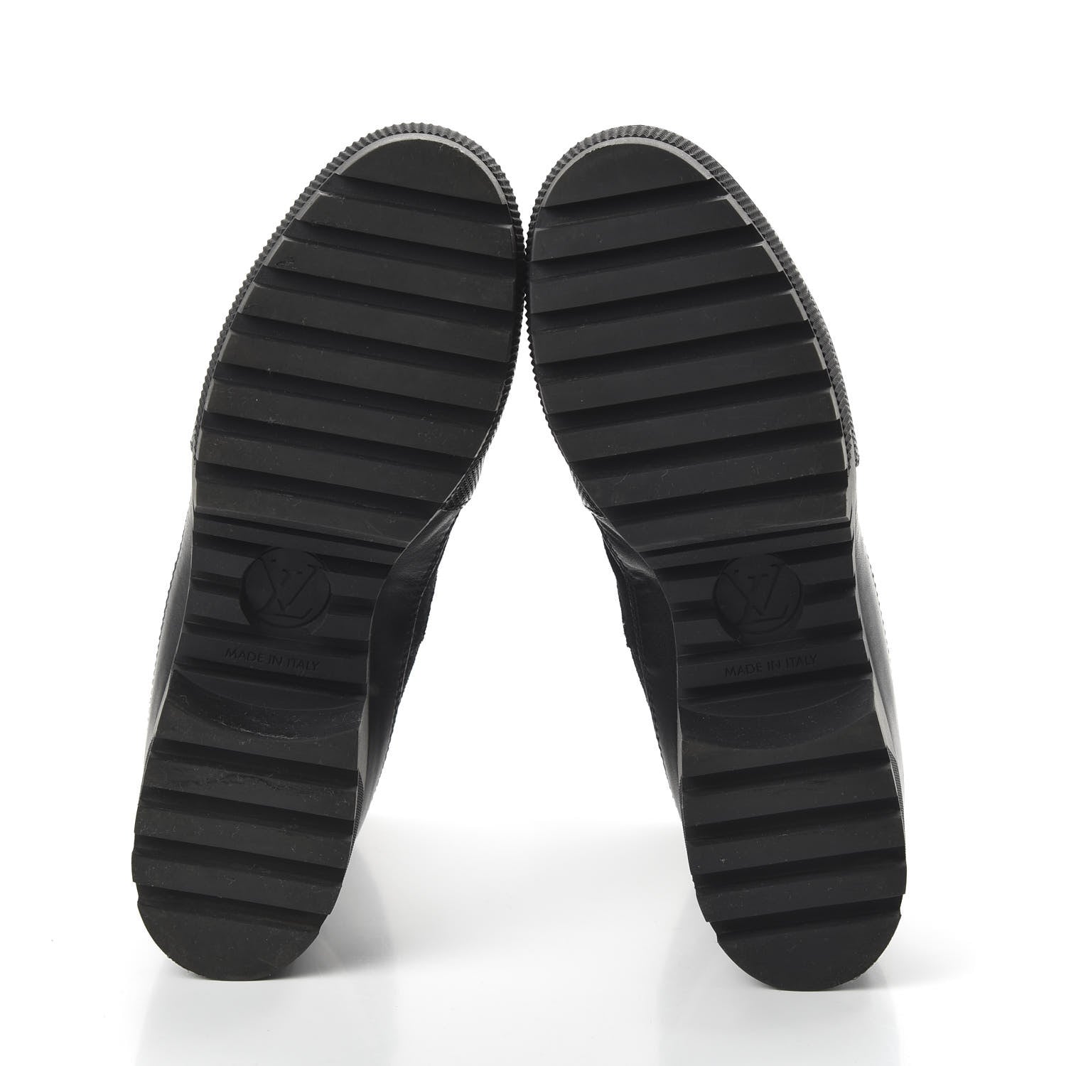 Louis Vuitton Suede Calfskin Monogram LV Black Heart Laureate Platform Desert Boots 39 Black 5 of 8