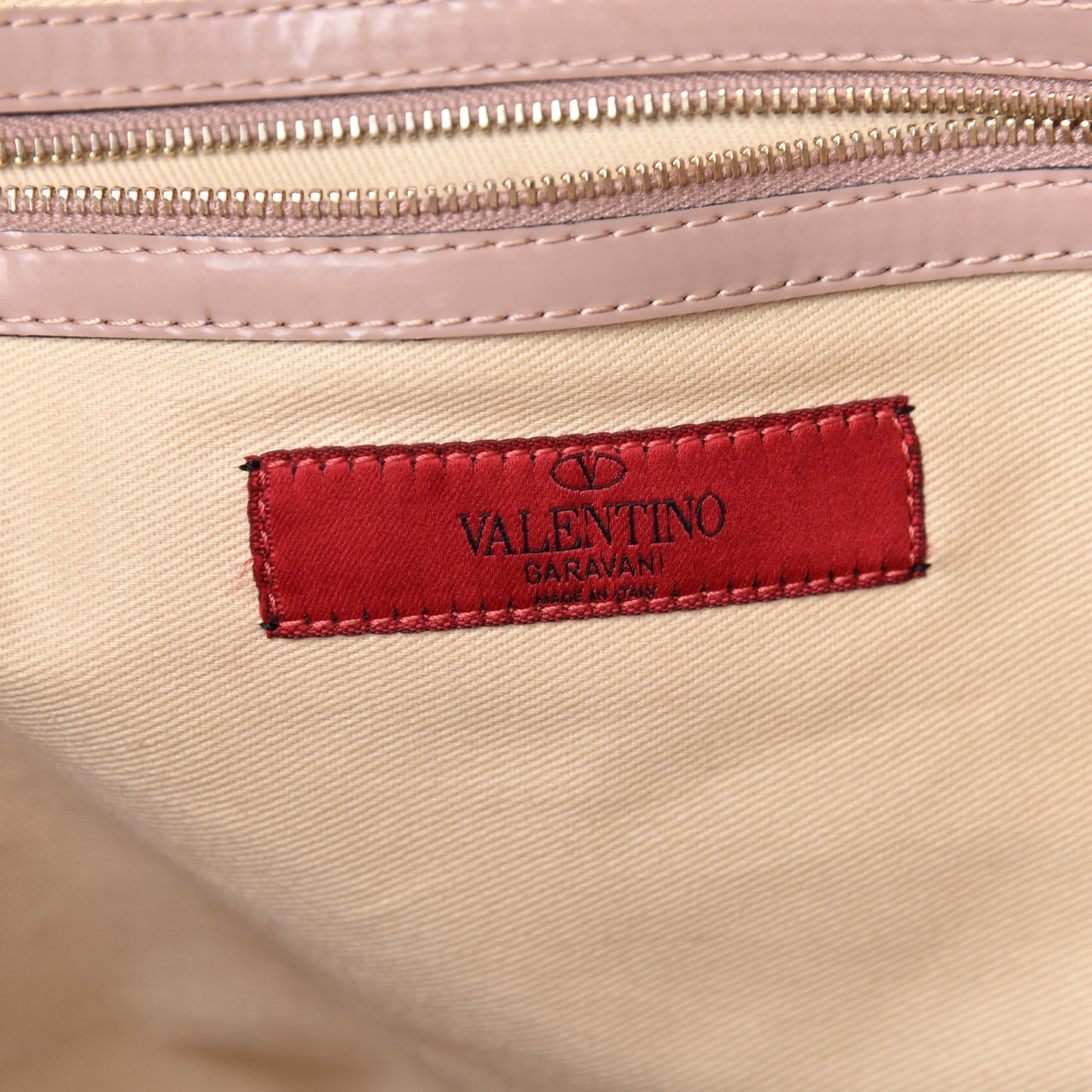 Patent Lacca Bow Tote Poudre