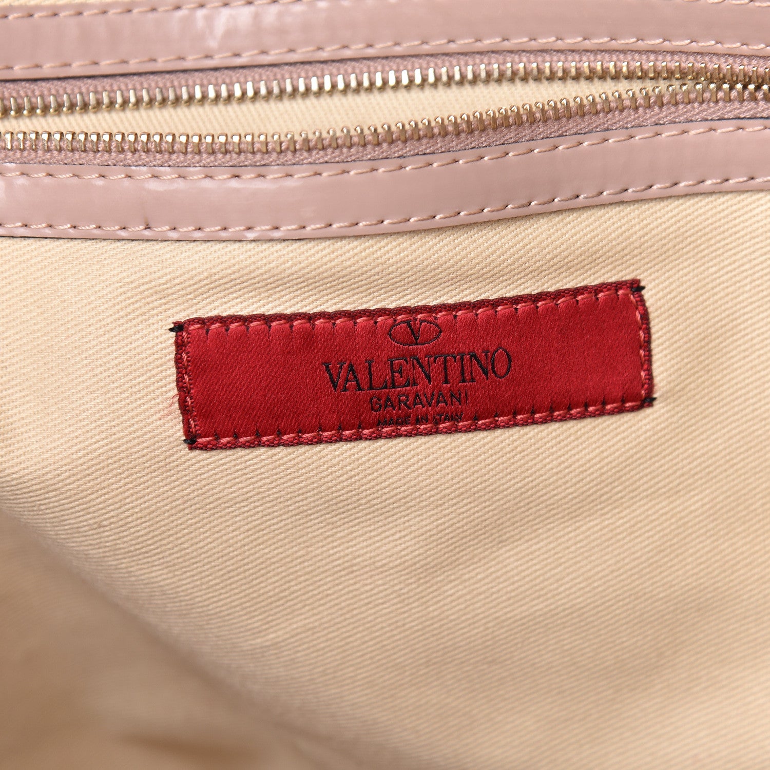 Valentino Garavani Patent Lacca Bow Tote Poudre 6 of 10