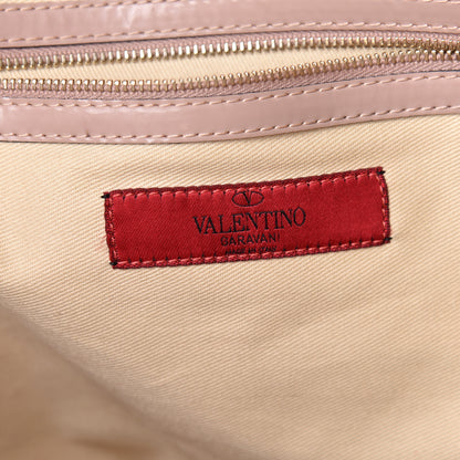 Valentino Garavani Patent Lacca Bow Tote Poudre 6 of 10