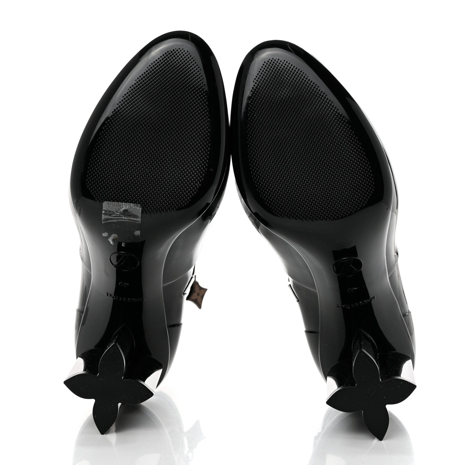 Louis Vuitton Patent Silhouette Ankle Boots 40 Black 5 of 8