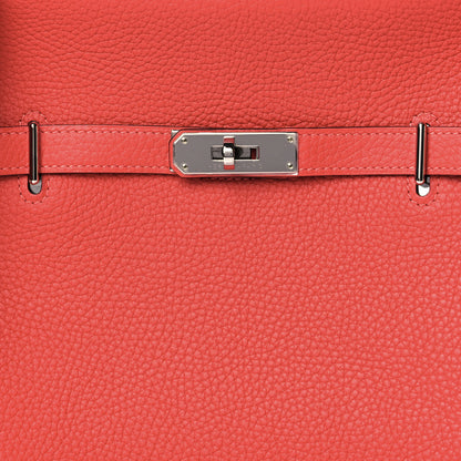 Hermes Taurillon Clemence Jypsiere 28 Rouge Pivoine 7 of 10