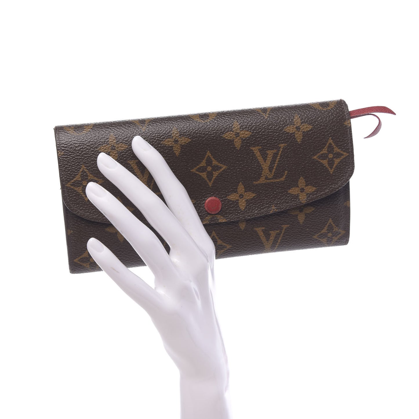 Monogram Emilie Wallet Red