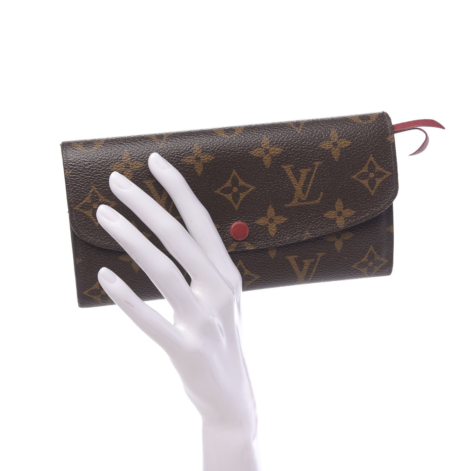 Louis Vuitton Monogram Emilie Wallet Red 2 of 12
