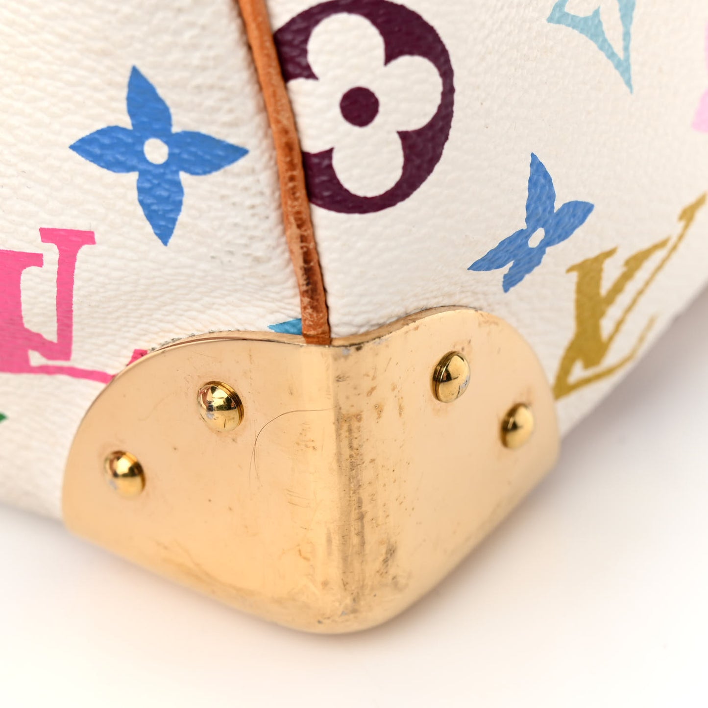Monogram Multicolor Speedy 30 White