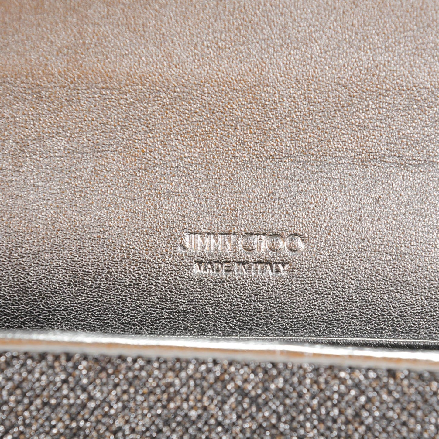 Lame Glitter Maia Clutch Grey