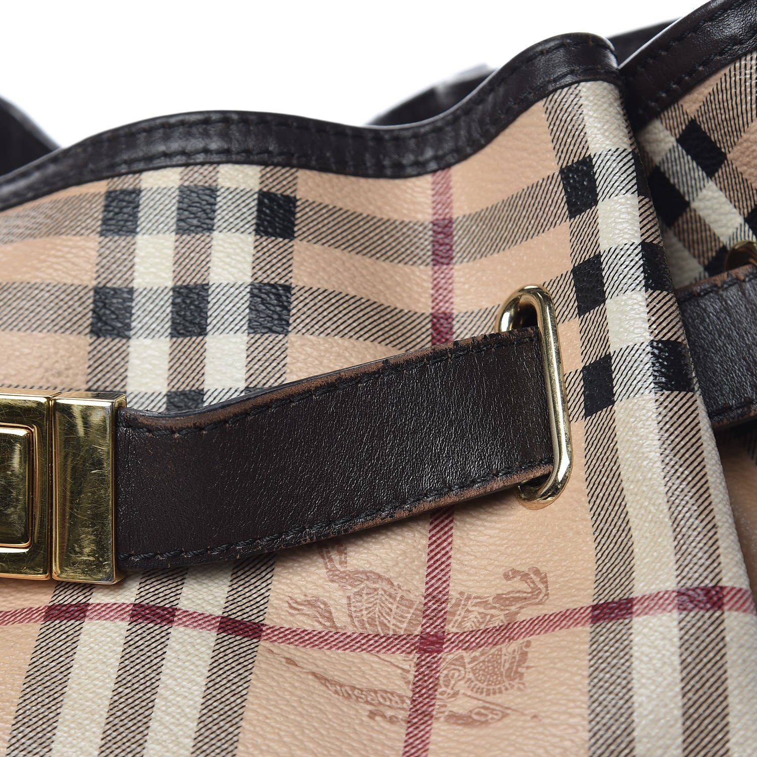 Burberry Haymarket Check Medium Willenmore Hobo Chocolate 13 of 13