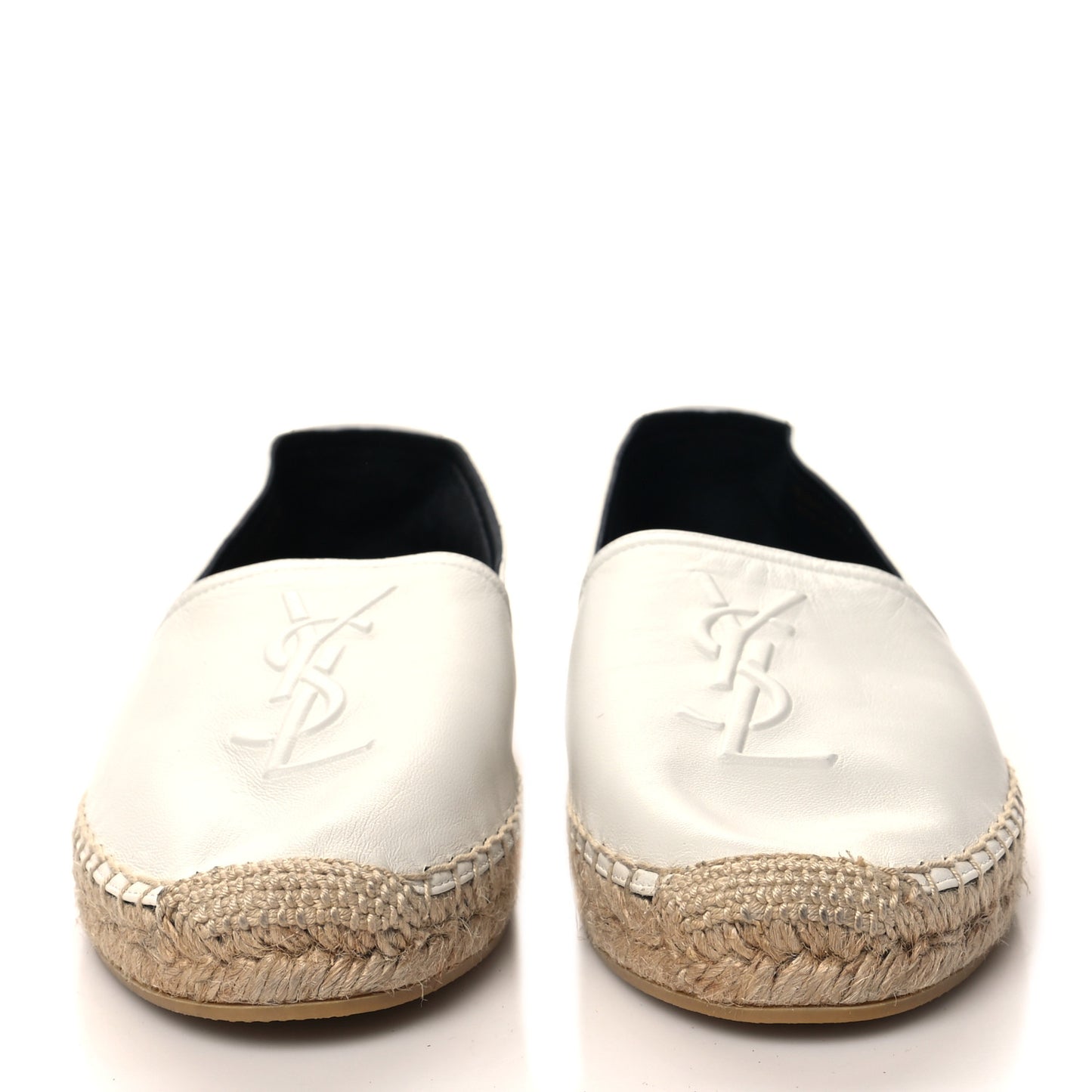 Lambskin Monogram Espadrilles 41 White