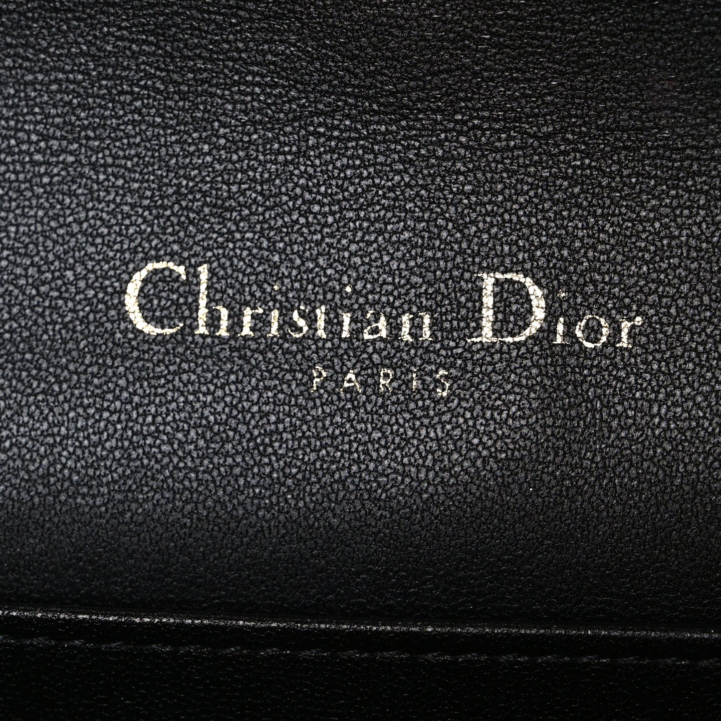 Lambskin Cannage Lady Dior Pouch Black