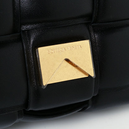 Bottega Veneta Lambskin Maxi Intreccio Padded Chain Cassette Crossbody Bag Black 9 of 12