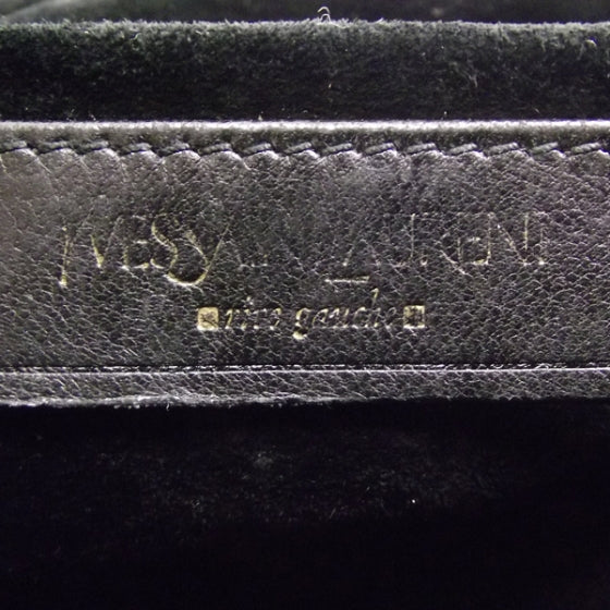 Leather Large Downtown Tote Black