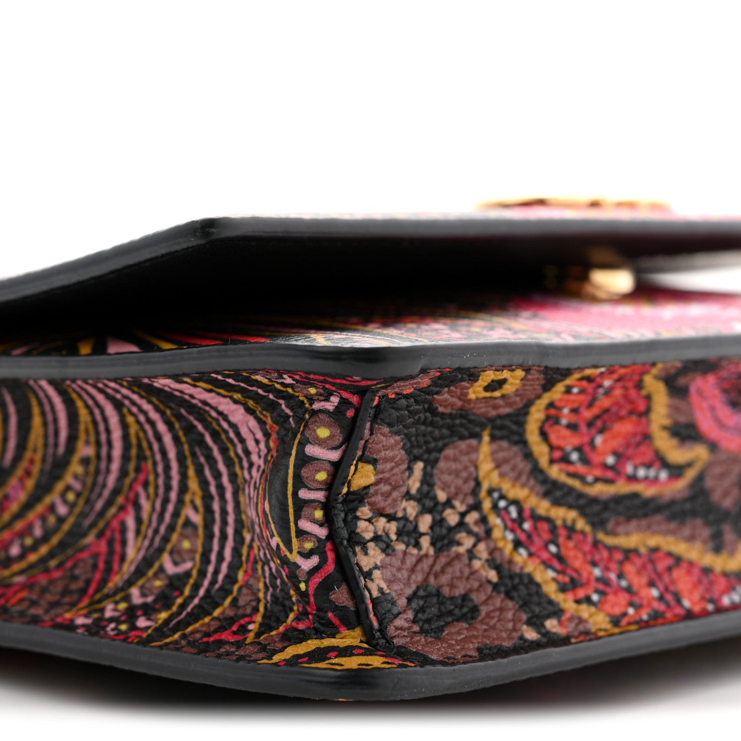 Salvatore Ferragamo Grained Calfskin Batik Printed Gancini Mini Top Handle Crossbody Bag Multicolor 8 of 10