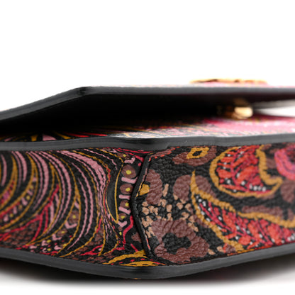 Salvatore Ferragamo Grained Calfskin Batik Printed Gancini Mini Top Handle Crossbody Bag Multicolor 8 of 10