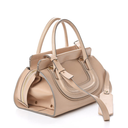 Chloe Calfskin Ayers Top Handle Shoulder Bag Beige 3 of 21