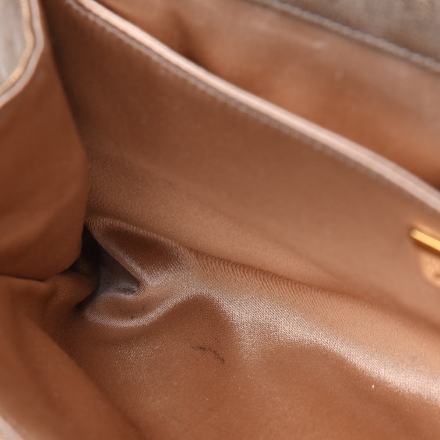 Metallic Flap Clutch Gold
