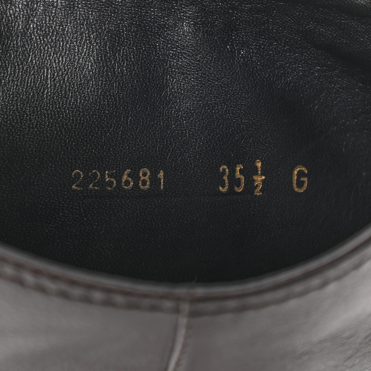 Gucci Calfskin Riding Boots 35.5 Brown 7 of 8
