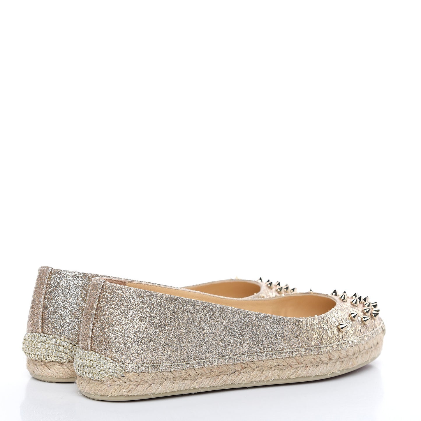 Glitter Aliochette Espadrilles 38 Light Gold