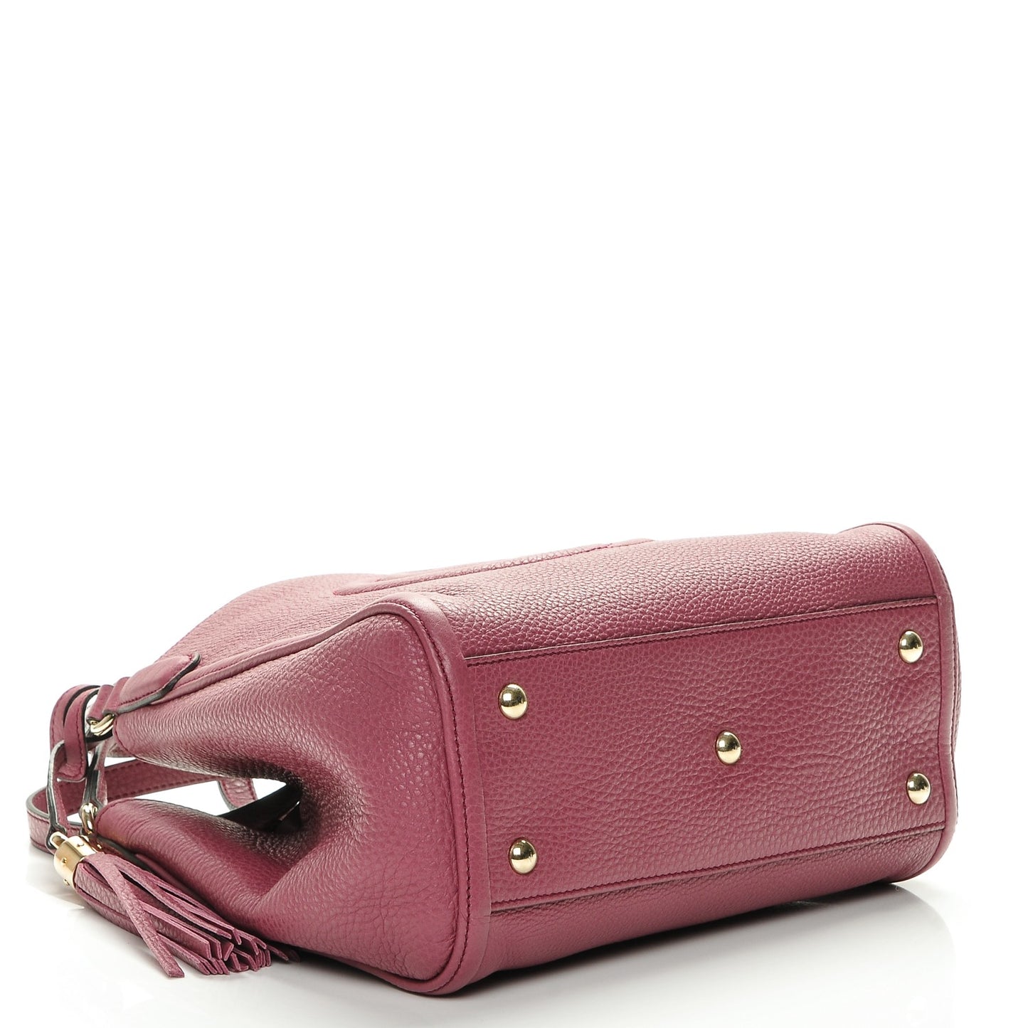 Pebbled Calfskin Small Soho Shoulder Bag Peonia Flower